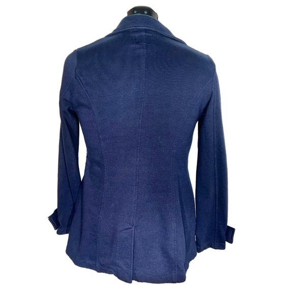Cute blue blazer with two buttons size medium cotton/polyester - Picture 3 of 8